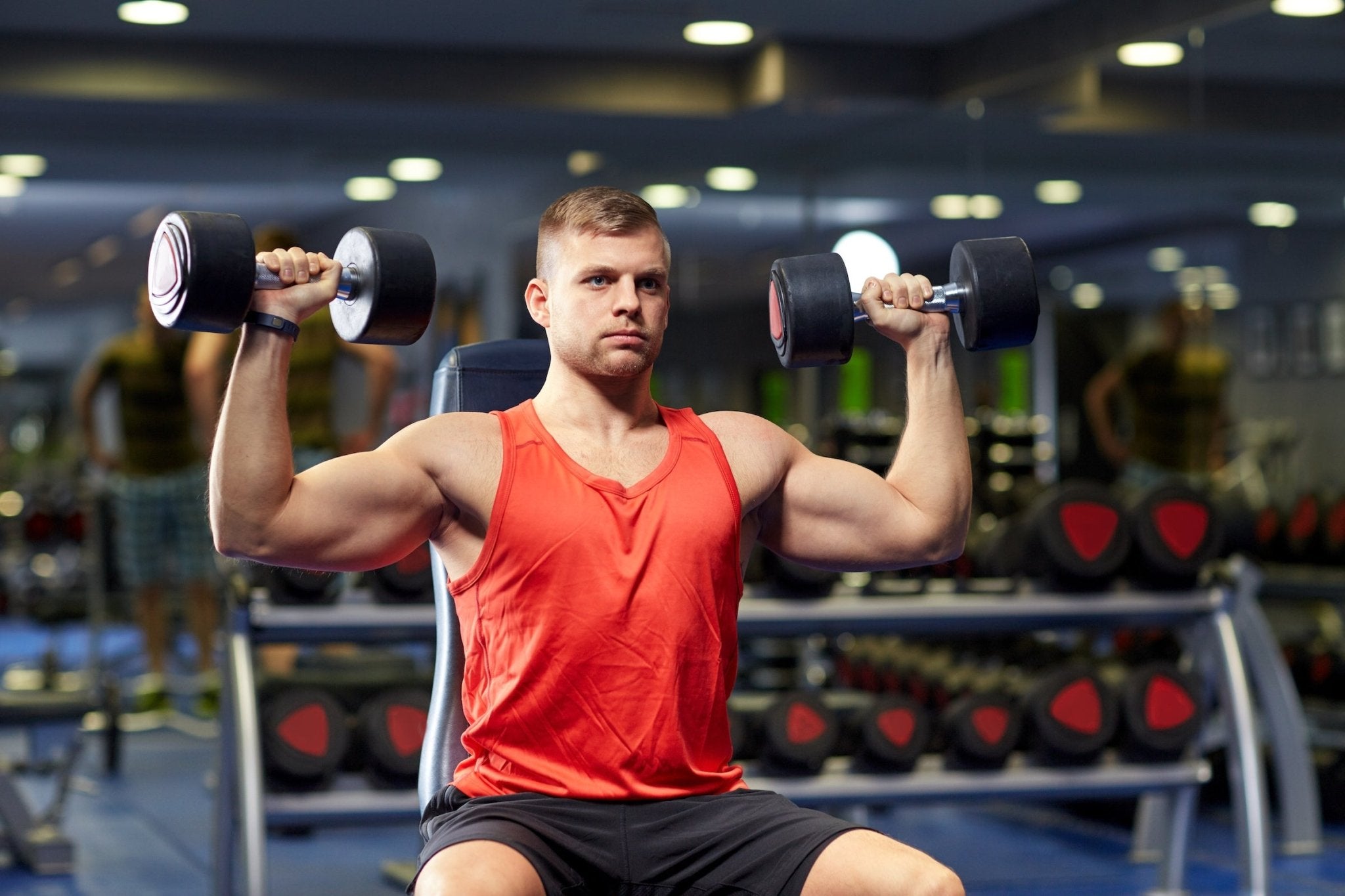 Image illustrating targeted exercises for all three shoulder heads for maximum results.