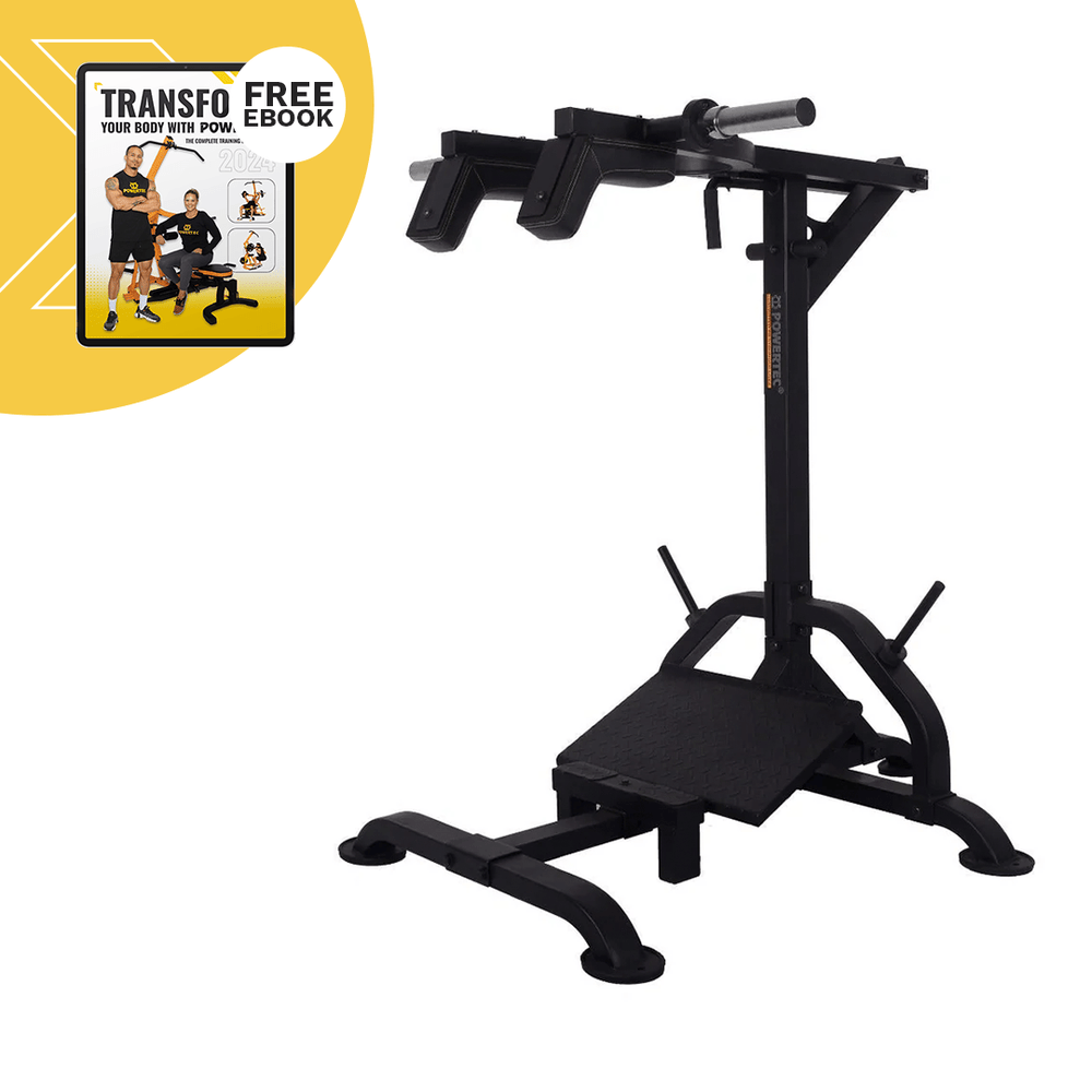 Another silhouette of a Levergym Squat/Calf exercise equipment.