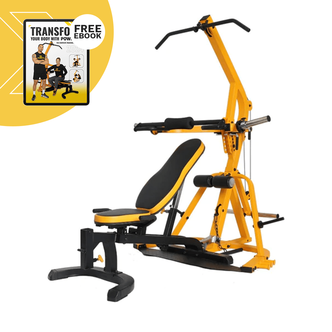 Yellow Workbench Levergym® | Powertec | Home Gym Equipment | Ultimate Strength Building Machines