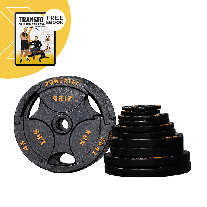 Free eBook with OLYMPIC Plate 255 LBS Set - Powertec