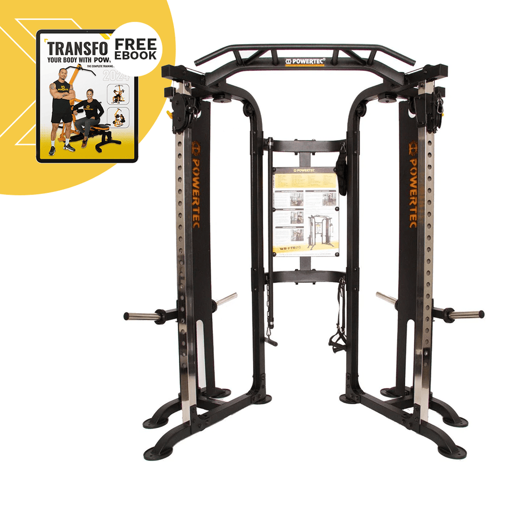 Workbench® Functional Trainer Deluxe No Weights | Powertec | Home Gym Equipment | Ultimate Strength Building Machines