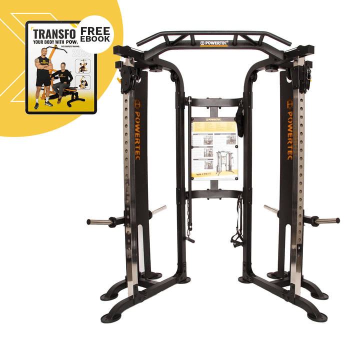 Workbench® Functional Trainer Deluxe No Weights | Powertec | Home Gym Equipment | Ultimate Strength Building Machines