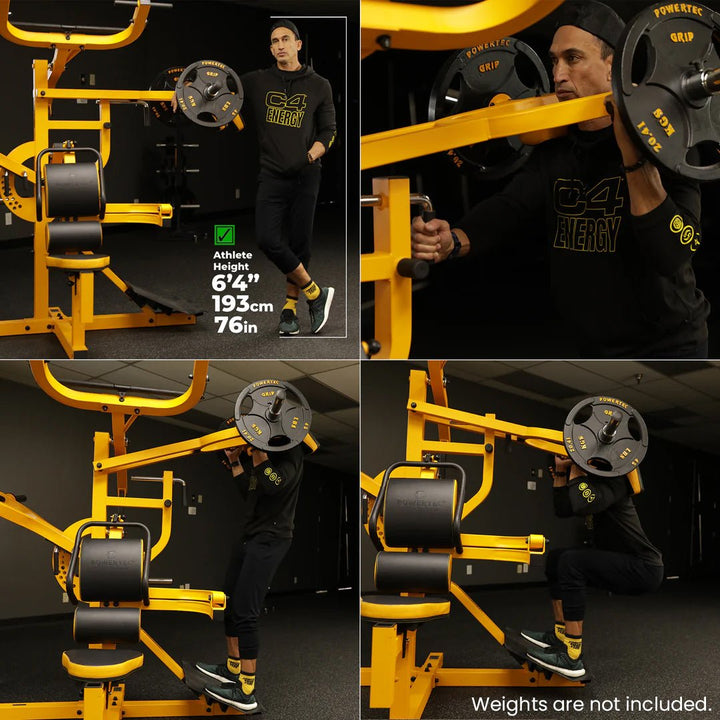 Workbench Multisystem®76 in. Max Height Press and Row | Powertec | Home Gym Equipment | Ultimate Strength Building Machines