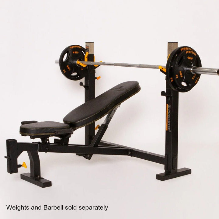 Workbench® Olympic Bench (Angled View) without weights.