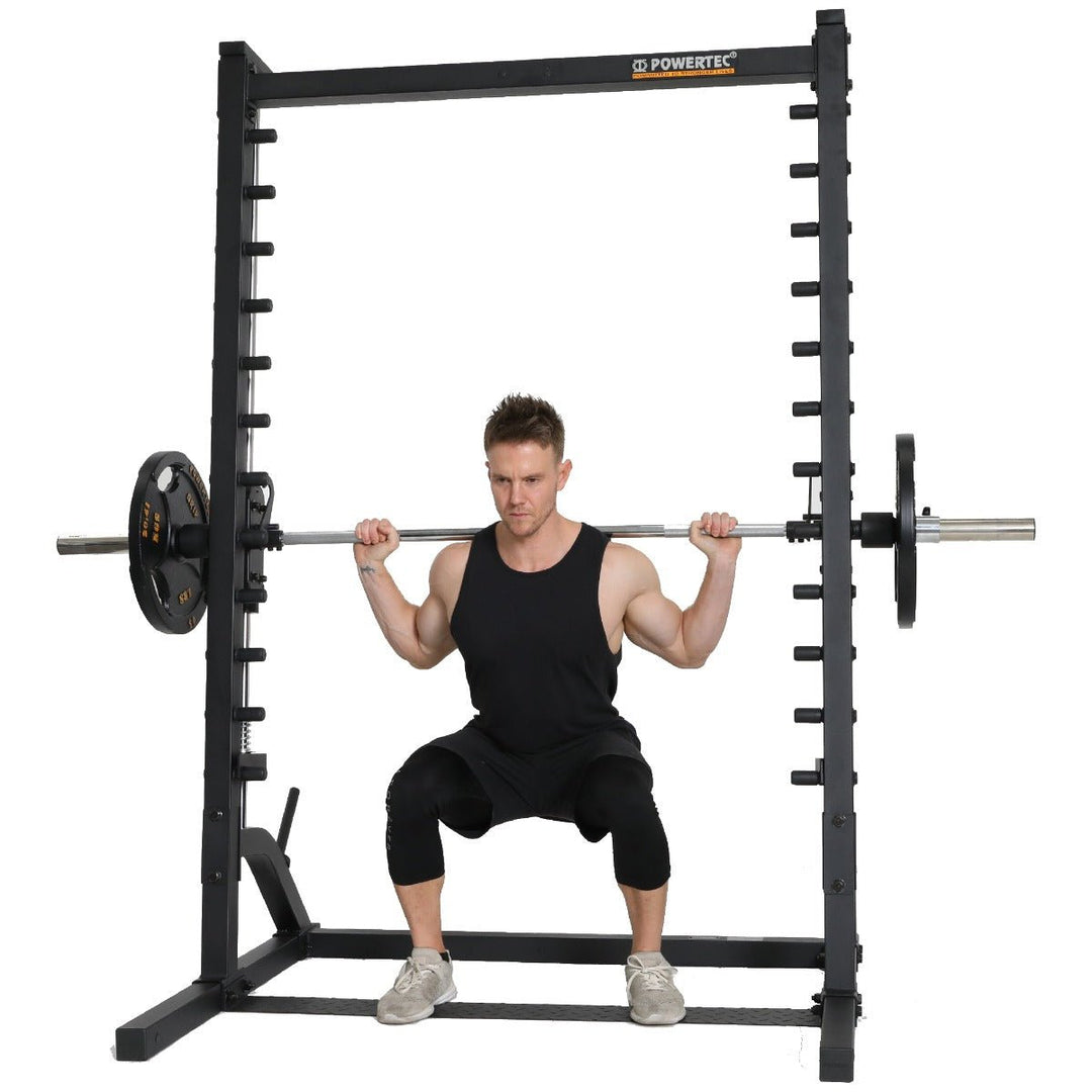 Roller Smith Machine | Athlete Bottom Squat Motion | Powertec | Home Gym Equipment | Ultimate Strength Building Machines
