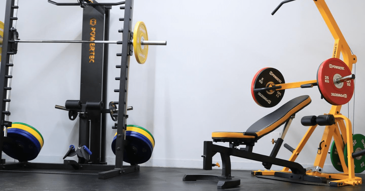 Image showing an array of the best home gym fitness equipment.