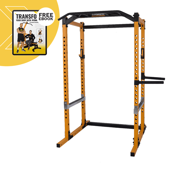 Workbench Power Rack Yellow Powertec Home Gym