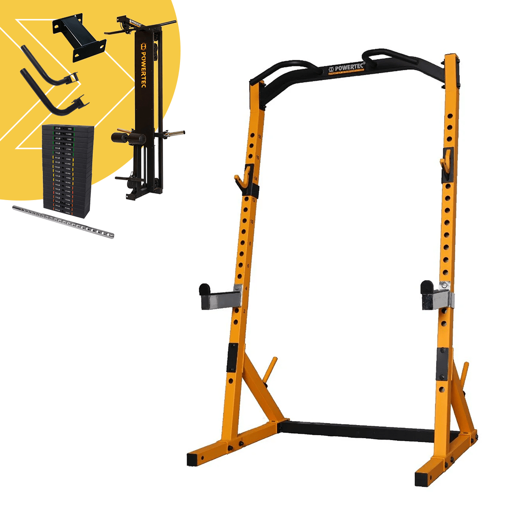 Half Rack Bells and Whistles Bundle - Powertec