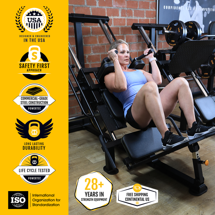 NEW! Leg Press Hack Squat Combo