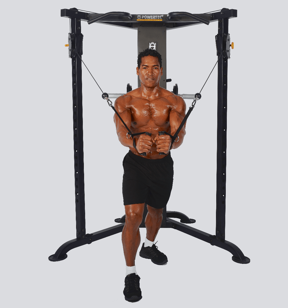 Streamline Functional Trainer Top Cable Chest Fly | Powertec | Home Gym Equipment