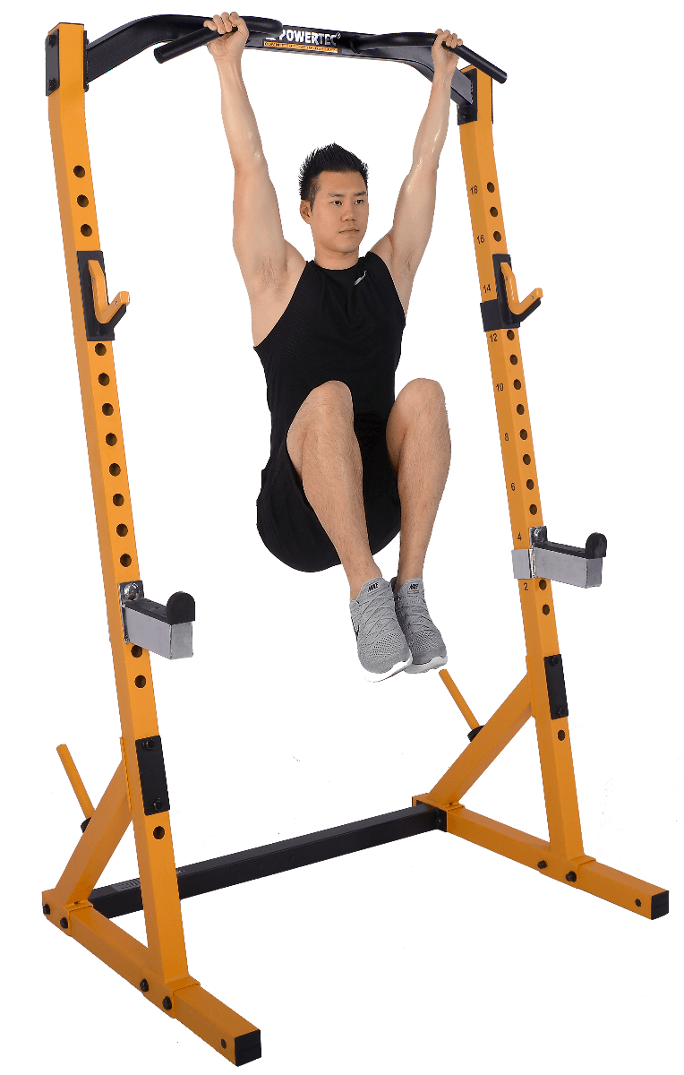 Workbench® Half Rack | Athlete Hanging Leg Raise | Powertec | Home Gym Equipment | Ultimate Strength Building Machines