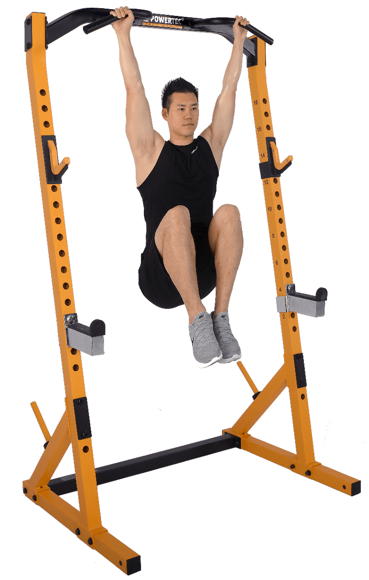 Workbench® Half Rack | Athlete Hanging Leg Raise | Powertec | Home Gym Equipment | Ultimate Strength Building Machines