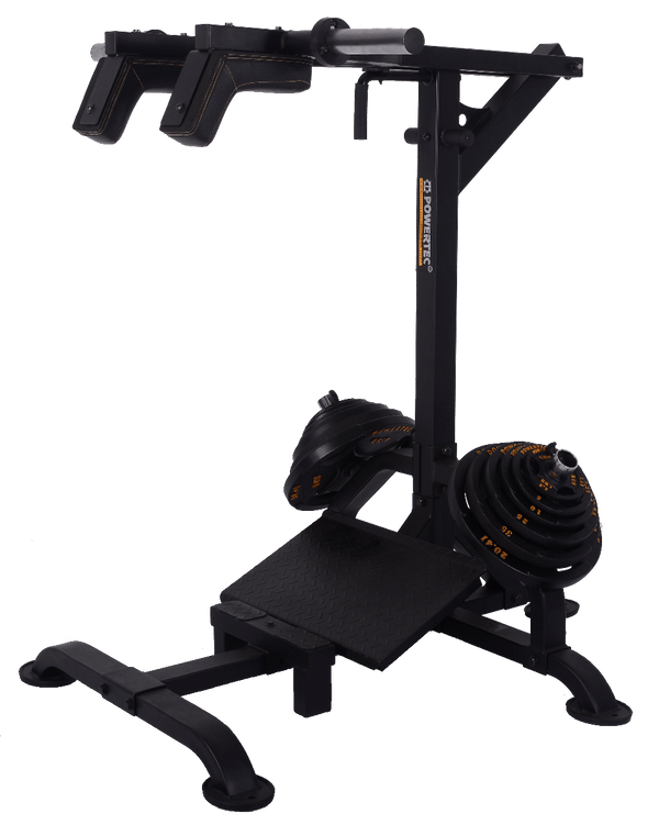 Powertec Leverage L Crunches Levergym Squat/Calf Machine Powertec
