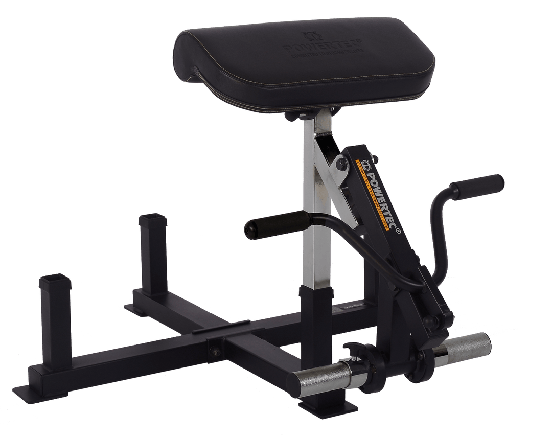 Workbench® Accessory Storage Rack | Preacher Curl Attachment | Powertec | Home Gym Equipment