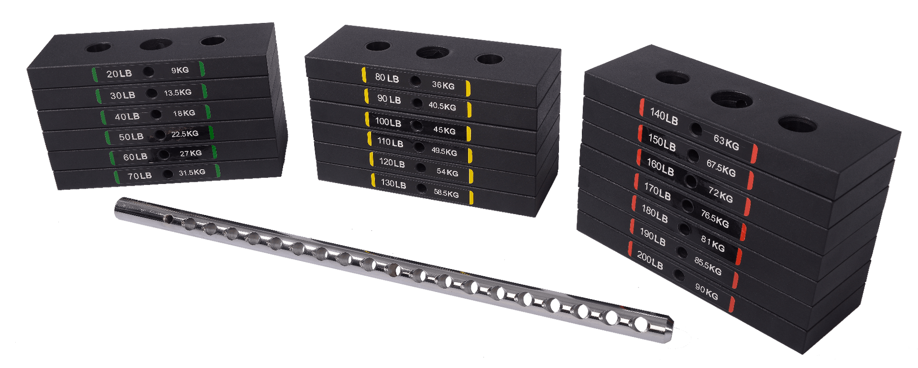 190 Lbs Weight Stack | Powertec | Home Gym Equipment