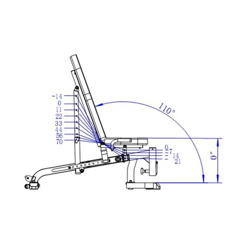 Utility F.I.D bench | Powertec | Home Gym Equipment