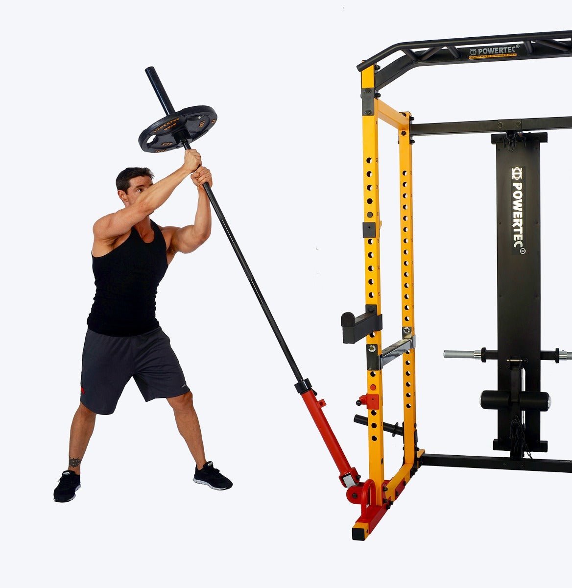 Powertec squat 2024 bar attachment