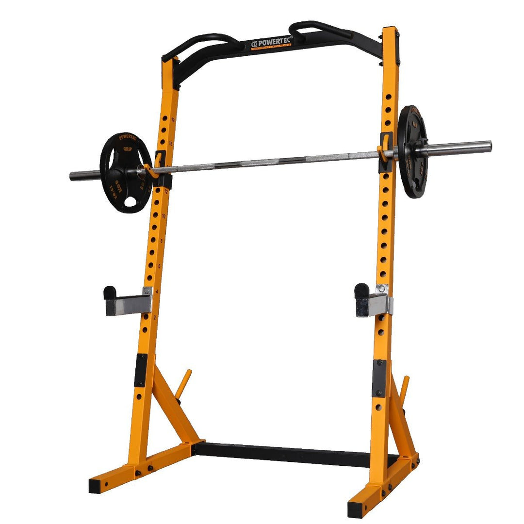 Workbench® Half Rack with Weights | Powertec | Home Gym Equipment | Ultimate Strength Building Machines