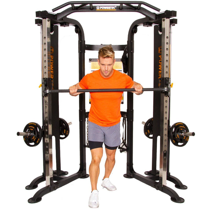 Workbench® Functional Trainer Deluxe Athlete Straight Bar Chest Press | Powertec | Home Gym Equipment